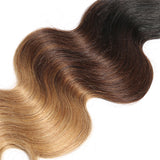 Jesvia Hair 3 Bundles Deal #1B/4/27 3 Tone Ombre Color Hair Body Wave