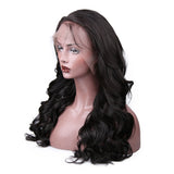 Jesvia Hair 250% Density 360 Pre Plucked Lace Frontal Wig with Baby Hair Around Loose Wave