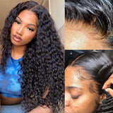 Jesvia Hair 250% Density Invisible HD 13x4 Lace Frontal Wig with Baby Hair Curly