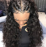 Jesvia Hair Brazilian Deep Wave Hair 3 Bundles With 4x13 Lace Frontal