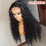 Jesvia Hair 250% Density 5x5 Deep Wave Closure Wig with Baby Hair